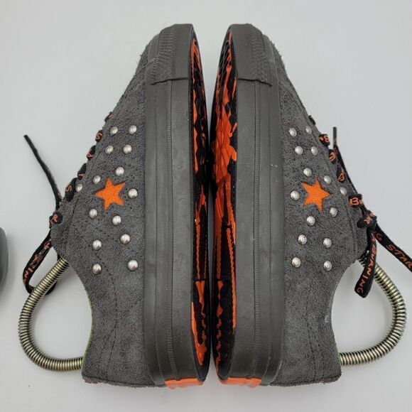 Converse X Come Tees One Star Ox Size 7 Womens Black Orange Shoes Sneakers - Picture 11 of 13